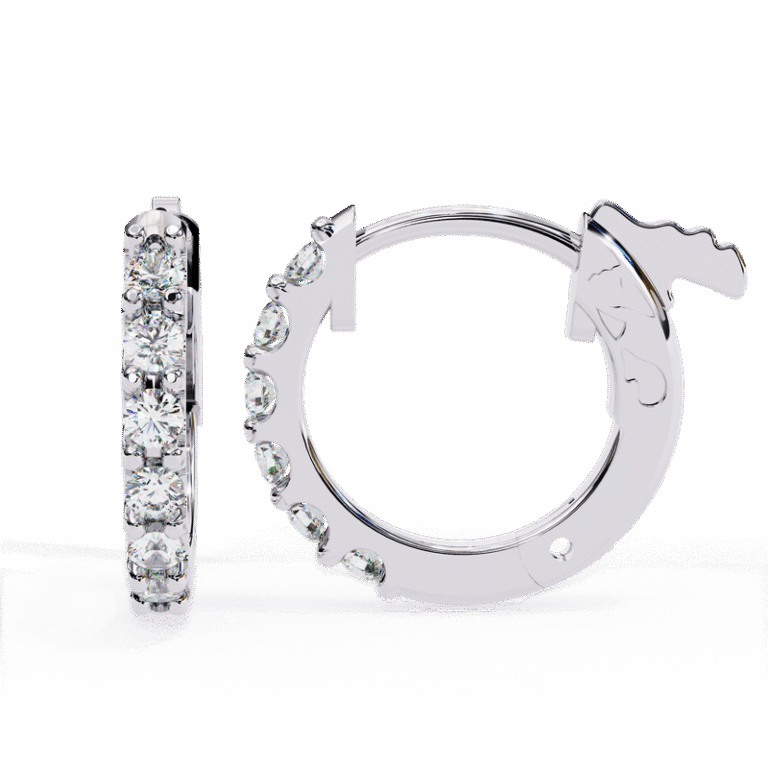 Earring White Gold - E0046