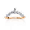 14K 18K Gold Women's Ring – Brilliant Lab Diamond, IGI GIA Certified Luxury Jewelry Rose Gold B0008