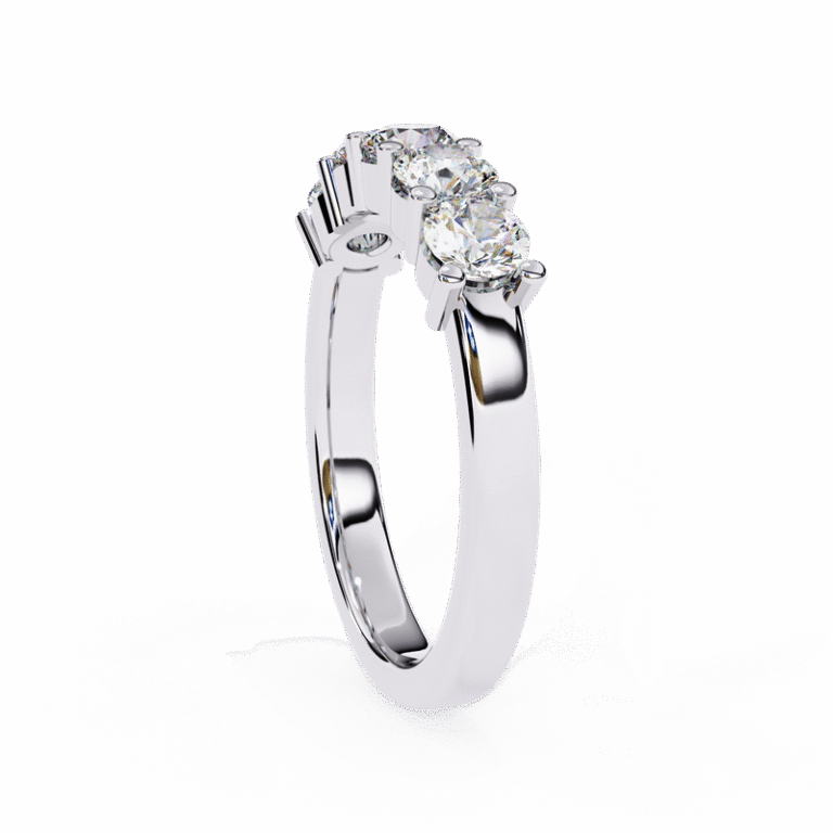 Luxury Lab Grown Diamond Ring for Women – 14K/18K Gold, IGI GIA Certified Yellow Gold B0016