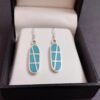 Turquoise Earring -925 Sterling-Silver Earring -Gift-Handmade Earring-Gemstone Turquoise Earring -Gift for her E0754-GS