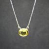 Natural Citrine Necklace In 925 Sterling Silver For Girl And Women NL0307-GS