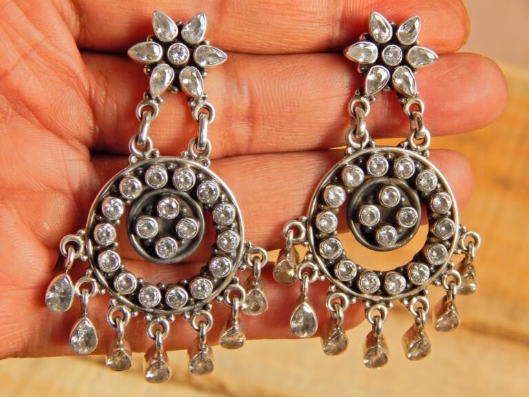 Cubic Zirconia, Earring Stud ,925 Sterling Silver Earring Stud, Gift, Handmade Earring, Gemstone Zircon faceted Earring Stud E0121-GS