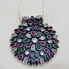 Natural Gemstone Necklace Multi Gemstone Necklace 925 Sterling Silver Necklace Pendant Necklace Engagement Necklace Anniversary Gift Item NL0129-GS