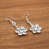 Cubic Zirconia Earring in 925 Sterling Silver, Wedding Earring, Delicate Earring, Gift For Her Anniversary Gift Gift Item handmade earring E0712-GS