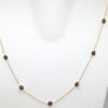 Garnet Choker Necklace , Gold Plated Necklace , Gift Necklace , Minimalist Necklace , Dainty Necklace , Delicate Necklace , Boho & Hippie NL0335-GS
