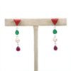 925 Silver Drop Earring Stud Earring Natural Multi Gemstone jewelry Gift For Her Wedding Earring Stud Minimalist Earring Stud Earring Stud E0364-GS