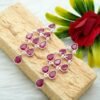 Ruby Stud Earring 925 Sterling Silver Ear Stud Natural Gemstone Earring Jewelry Earring Wedding Earring Gift For Her Elegant Earring Jewelry E0157-GS