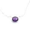 Amethyst Necklace 925 Sterling Silver Jewelry Purple Amethyst necklace Wedding Gift Gemstone Necklace Gift For Her NL0079-GS